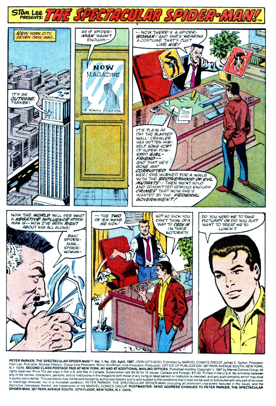 Read online The Spectacular Spider-Man (1976) comic -  Issue #125 - 2