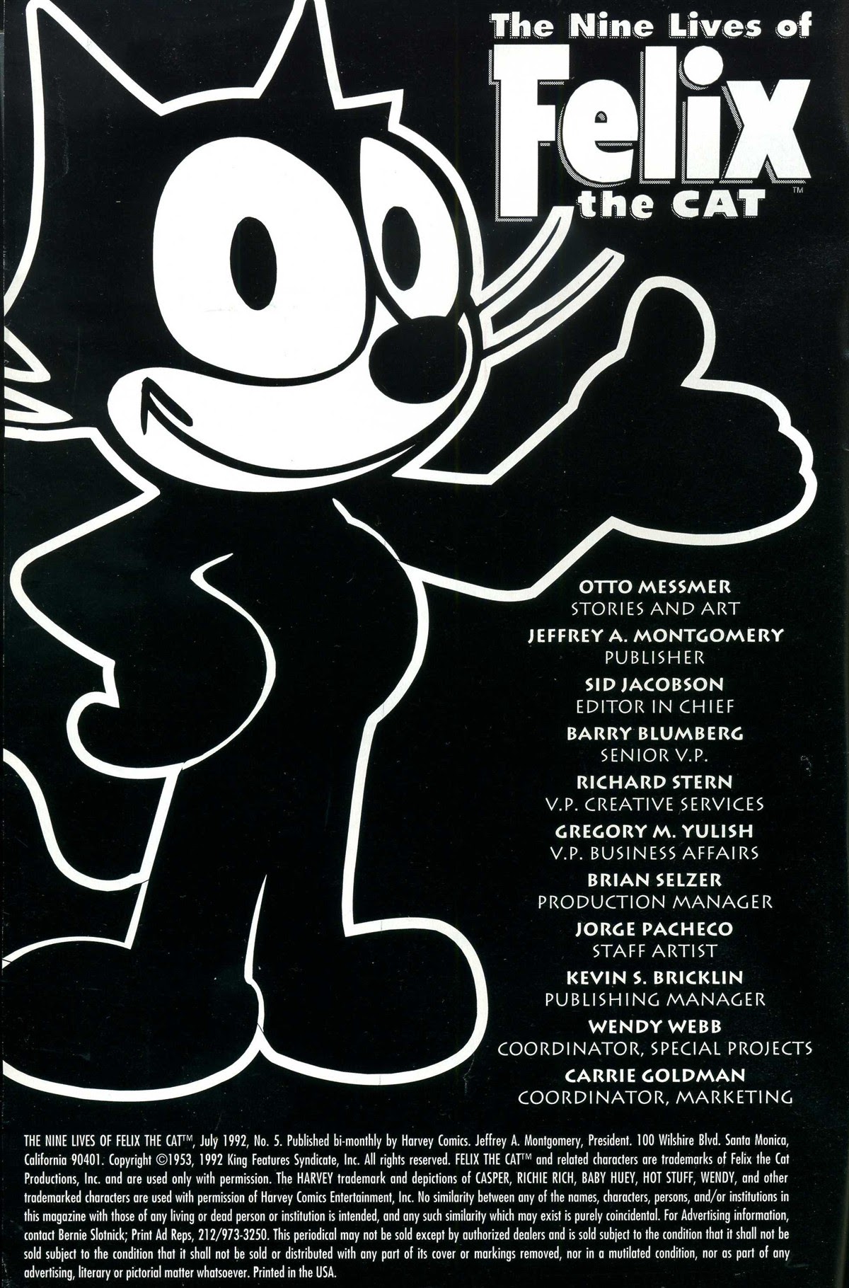 Read online Nine Lives of Felix the Cat comic -  Issue #5 - 2