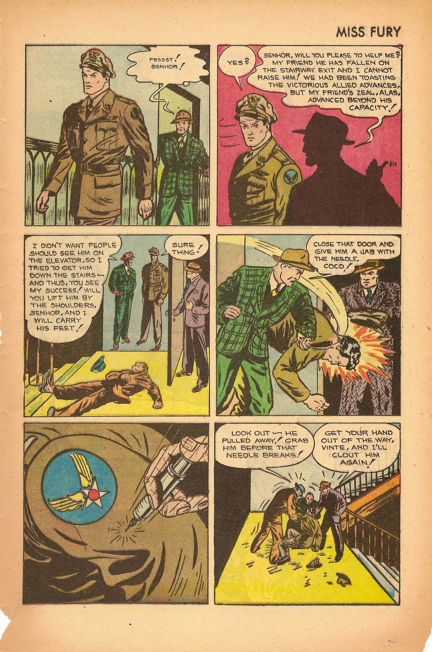 Read online Miss Fury (1942) comic -  Issue #7 - 25