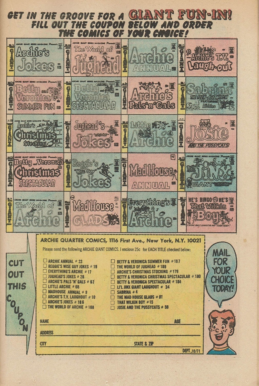 Read online Reggie and Me (1966) comic -  Issue #51 - 37