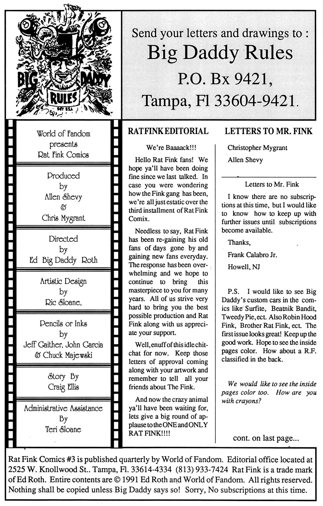 Read online Rat Fink Comics comic -  Issue #3 - 2