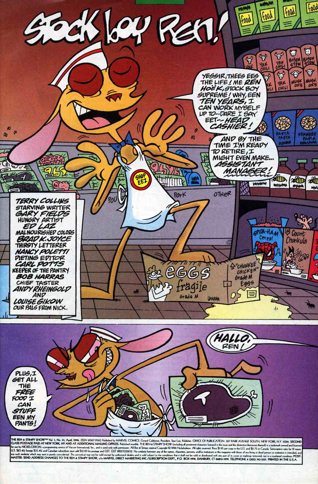 Read online The Ren & Stimpy Show comic -  Issue #41 - 2