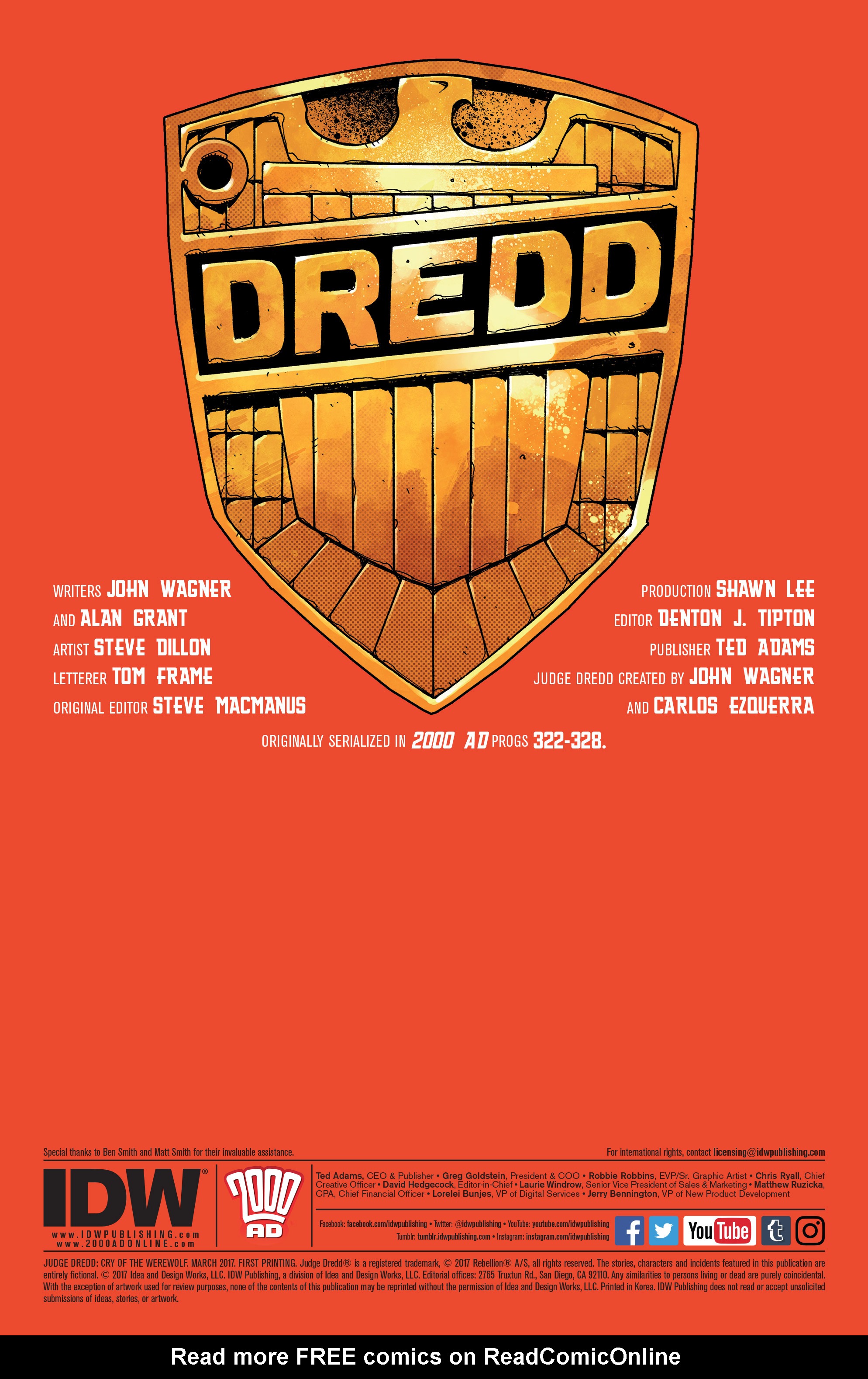 Read online Judge Dredd: Cry of the Werewolf comic -  Issue # Full - 2