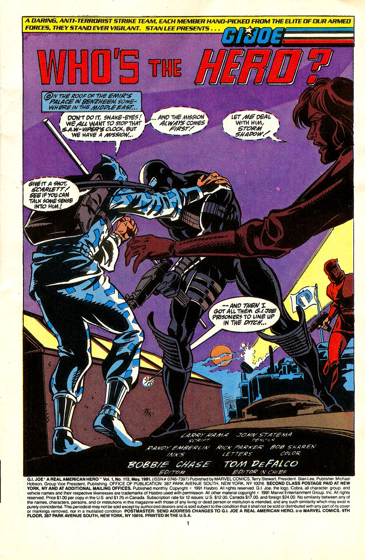 Read online G.I. Joe: A Real American Hero comic -  Issue #112 - 2