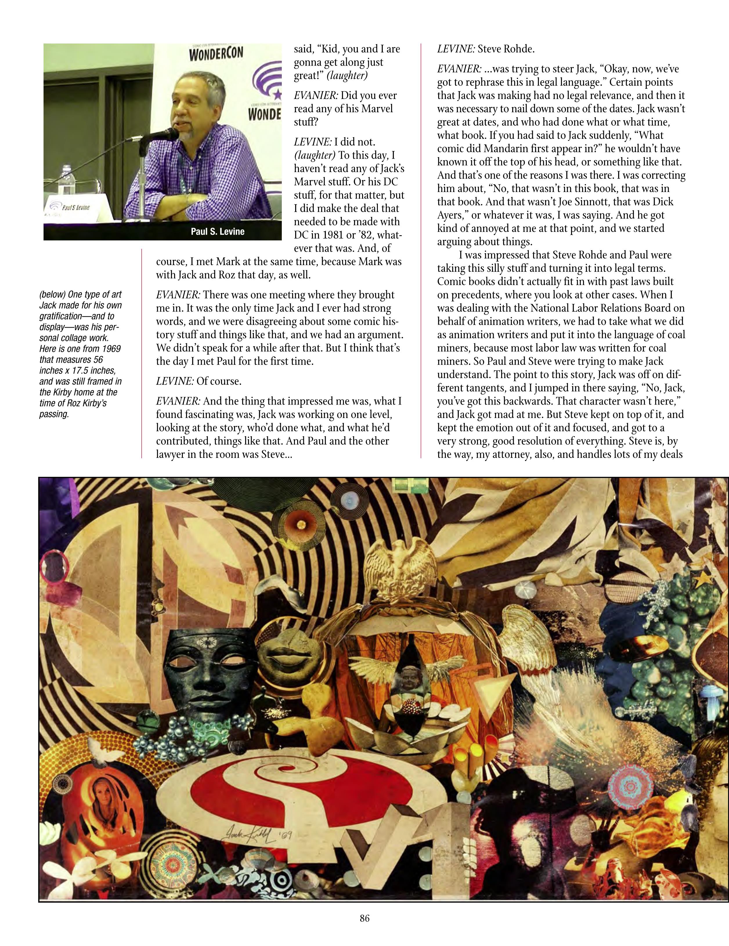 Read online The Jack Kirby Collector comic -  Issue #70 - 88