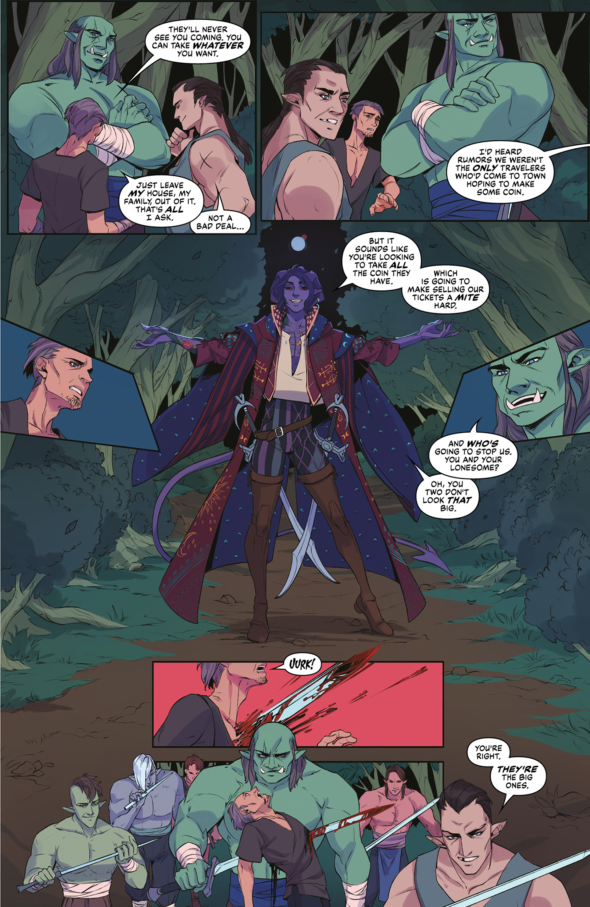 Read online Critical Role: The Mighty Nein Origins - Mollymauk Tealeaf comic -  Issue # Full - 41