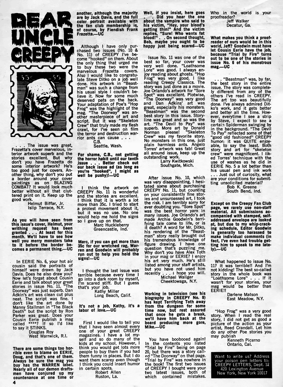 Read online Creepy (1964) comic -  Issue #12 - 4