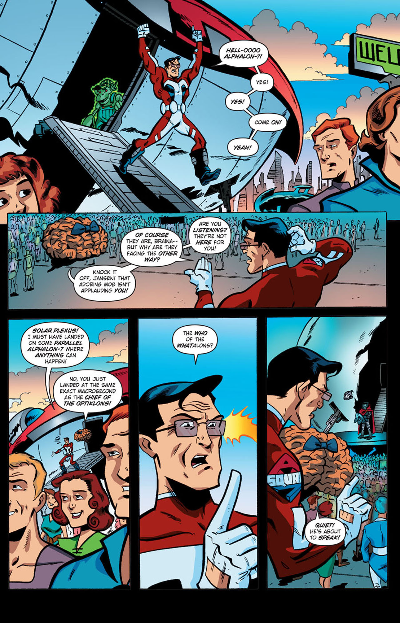 Read online Stephen Colbert's Tek Jansen comic -  Issue #1 - 11