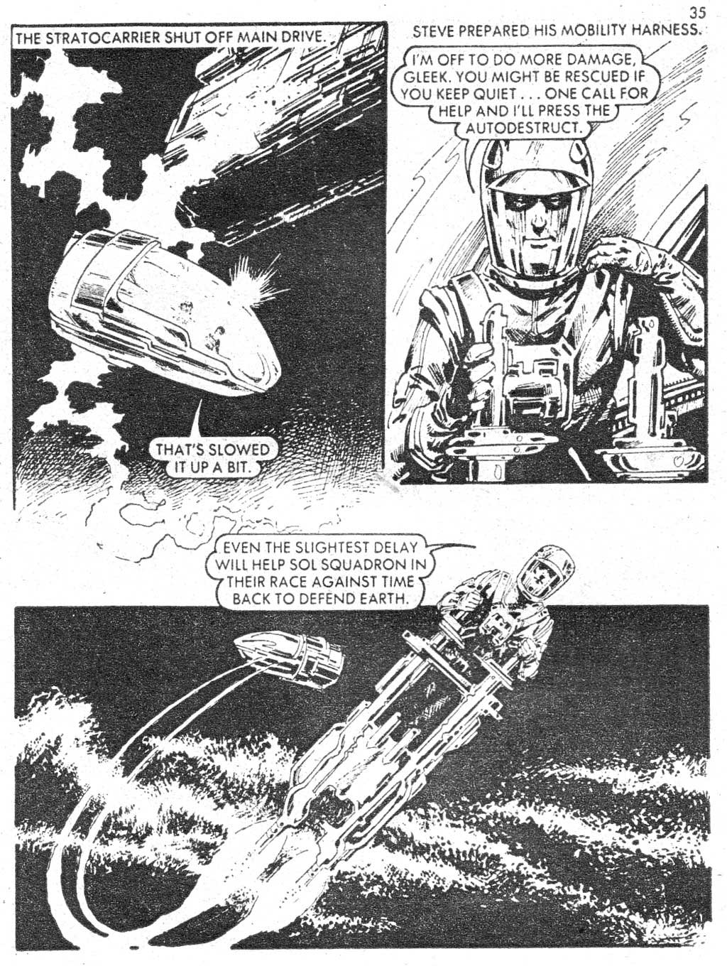 Read online Starblazer comic -  Issue #31 - 35