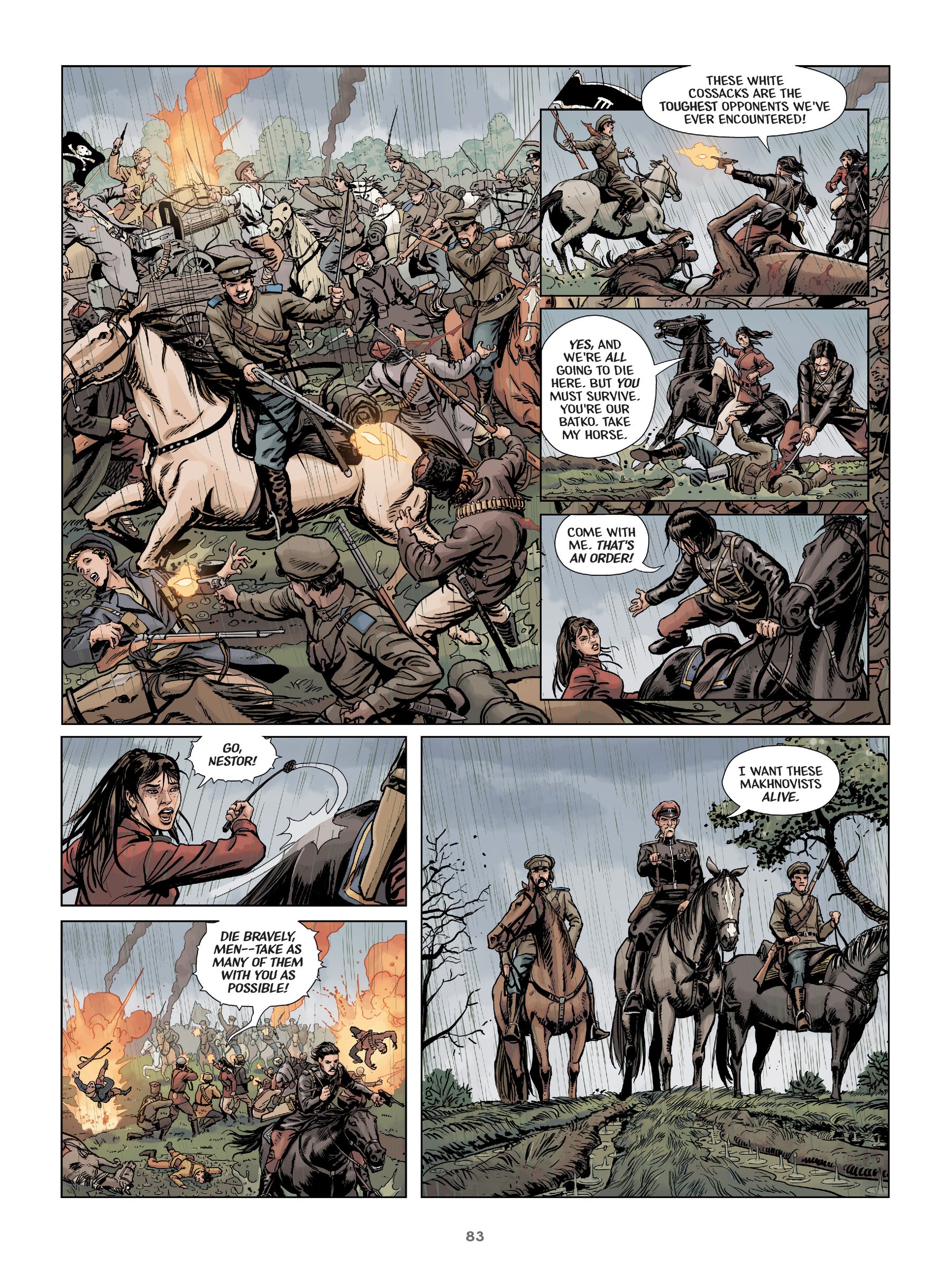 Read online Makhno: Ukrainian Freedom Fighter comic -  Issue # TPB - 84