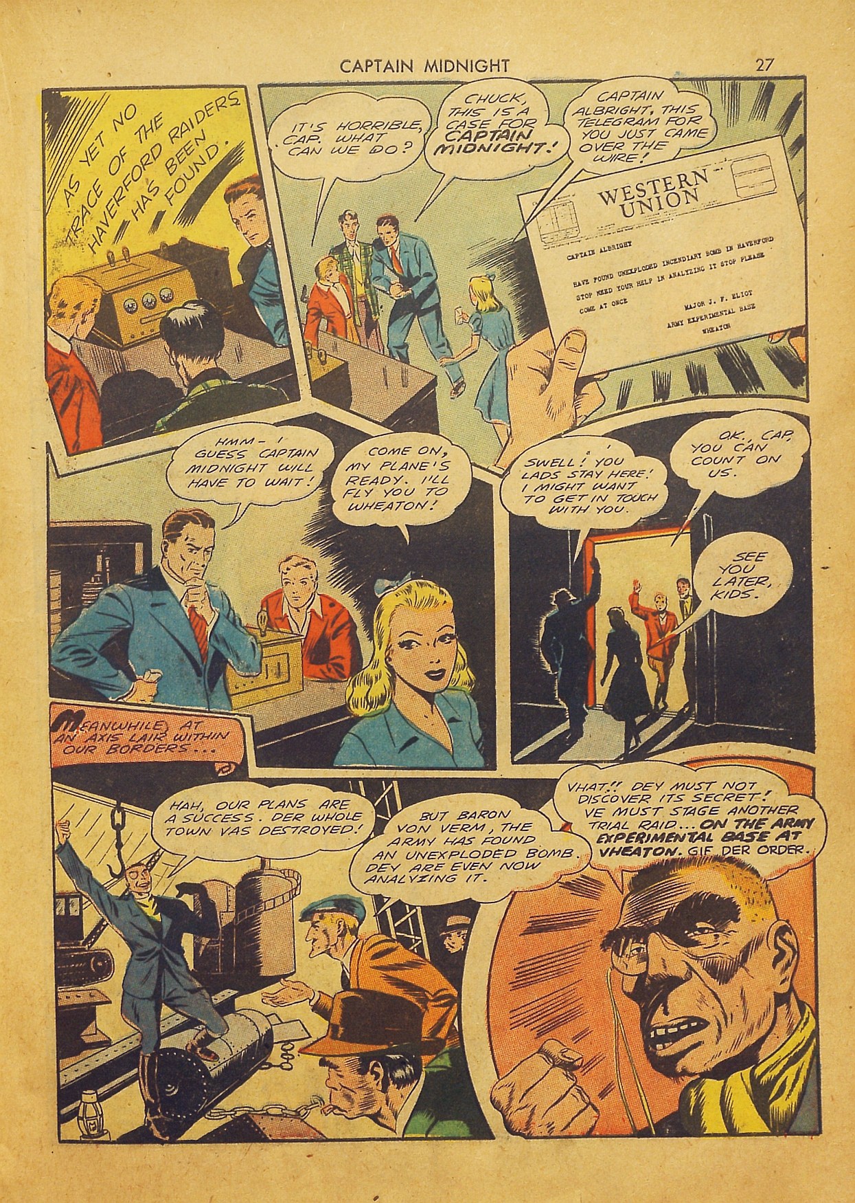 Read online Captain Midnight (1942) comic -  Issue #2 - 26