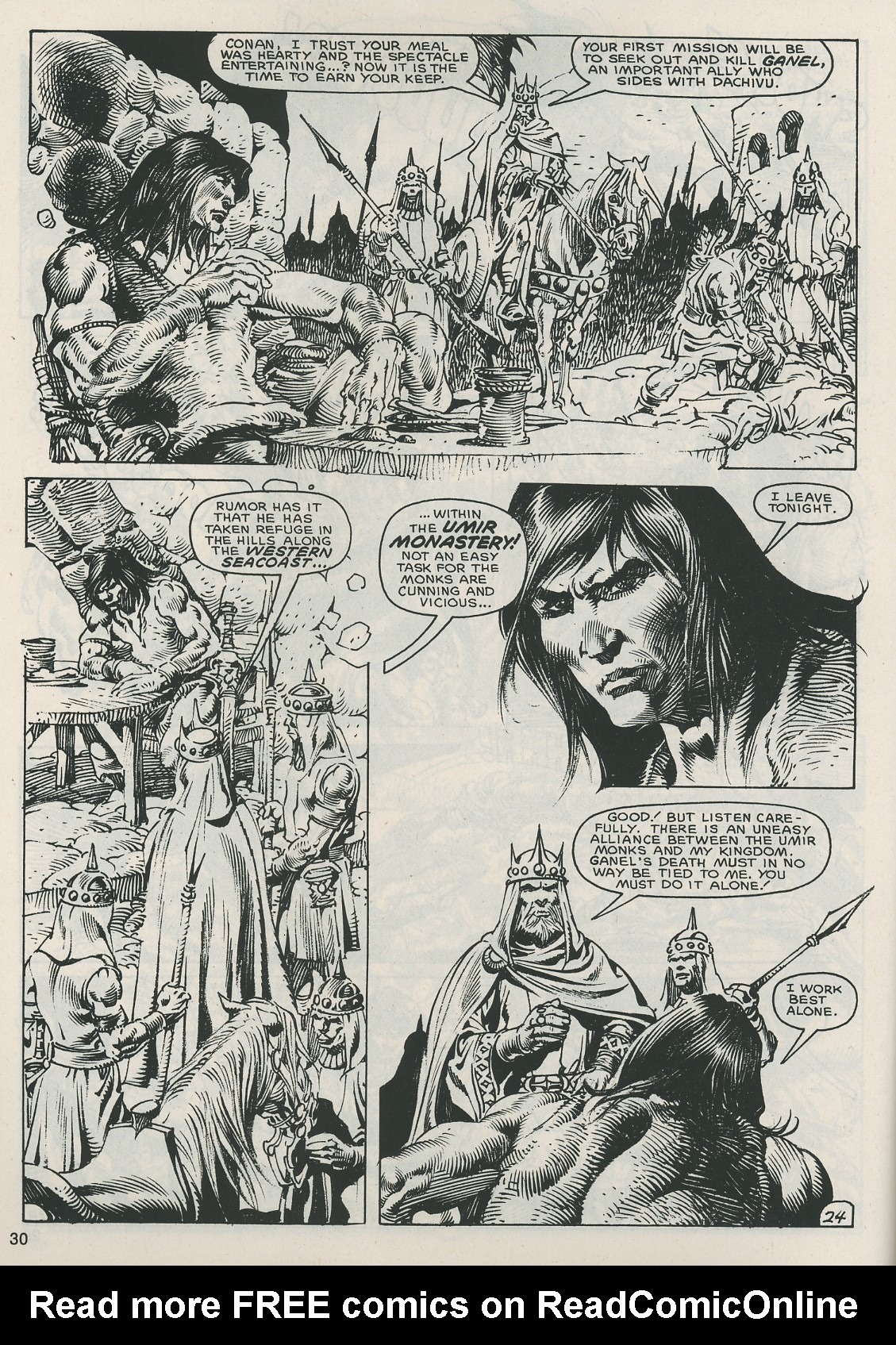 Read online The Savage Sword Of Conan comic -  Issue #121 - 30