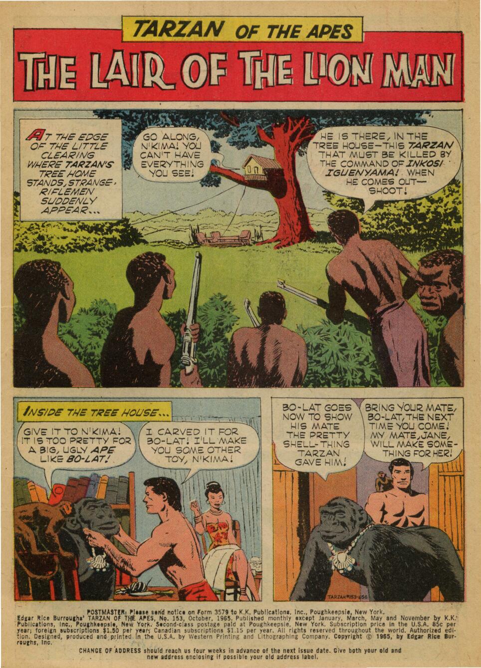 Read online Tarzan (1962) comic -  Issue #153 - 3