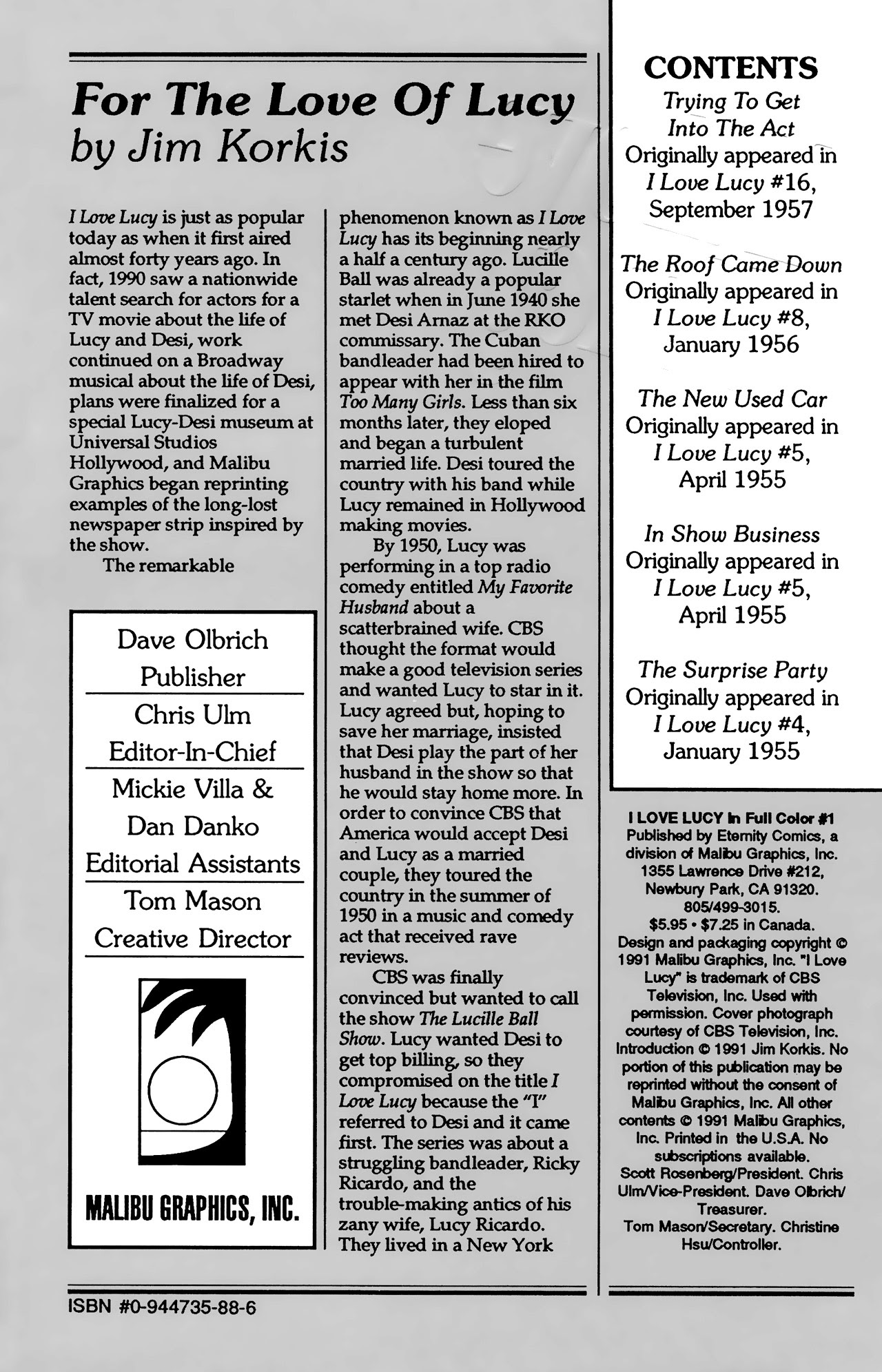Read online I Love Lucy in Full Color comic -  Issue # Full - 2