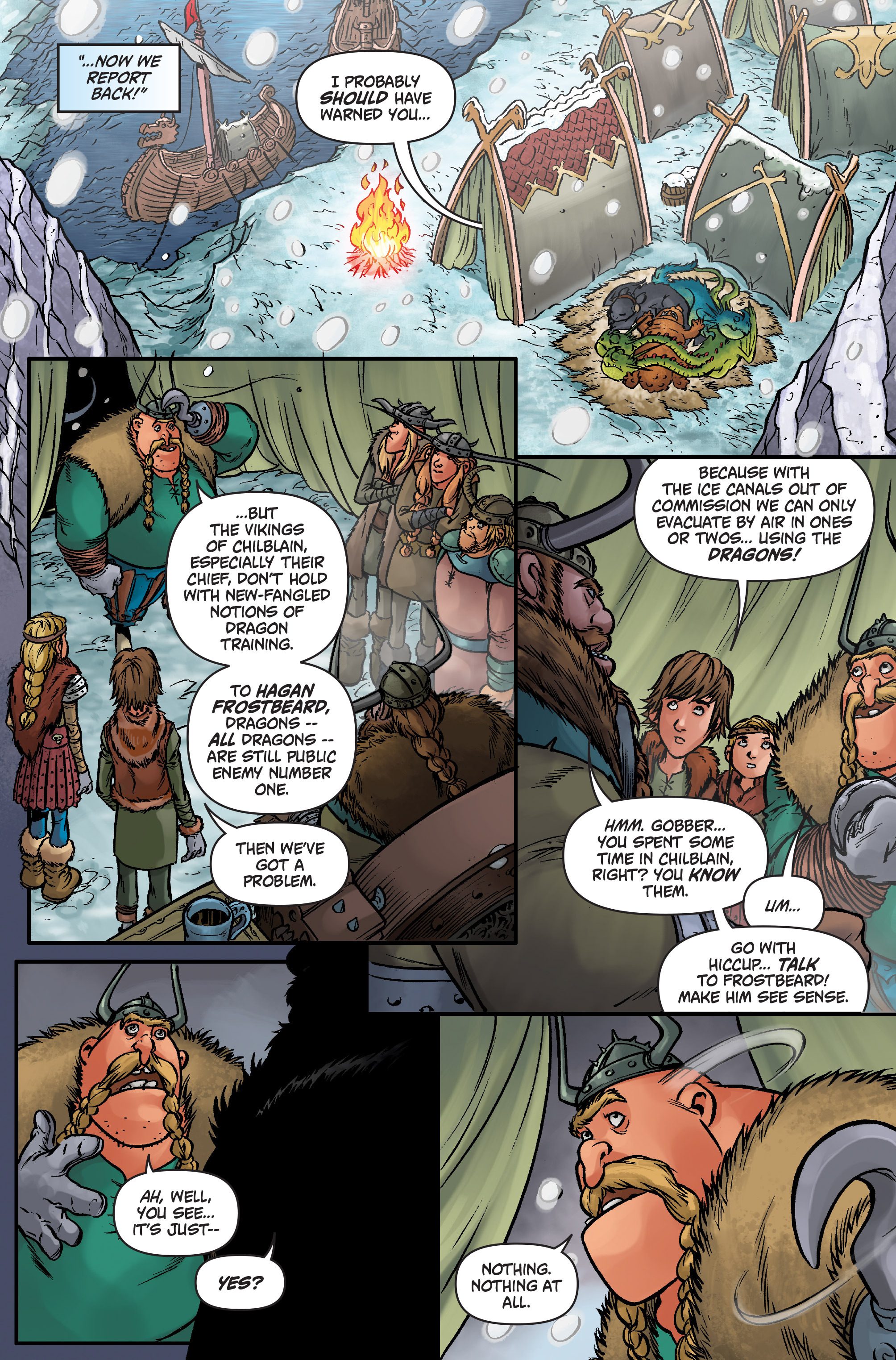Read online DreamWorks Dragons: Defenders of Berk Collection: Fire & Ice comic -  Issue # TPB - 75