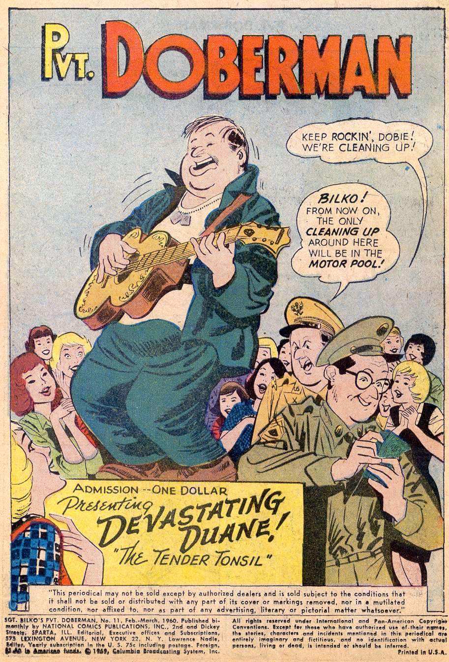 Read online Sgt. Bilko's Pvt. Doberman comic -  Issue #11 - 3