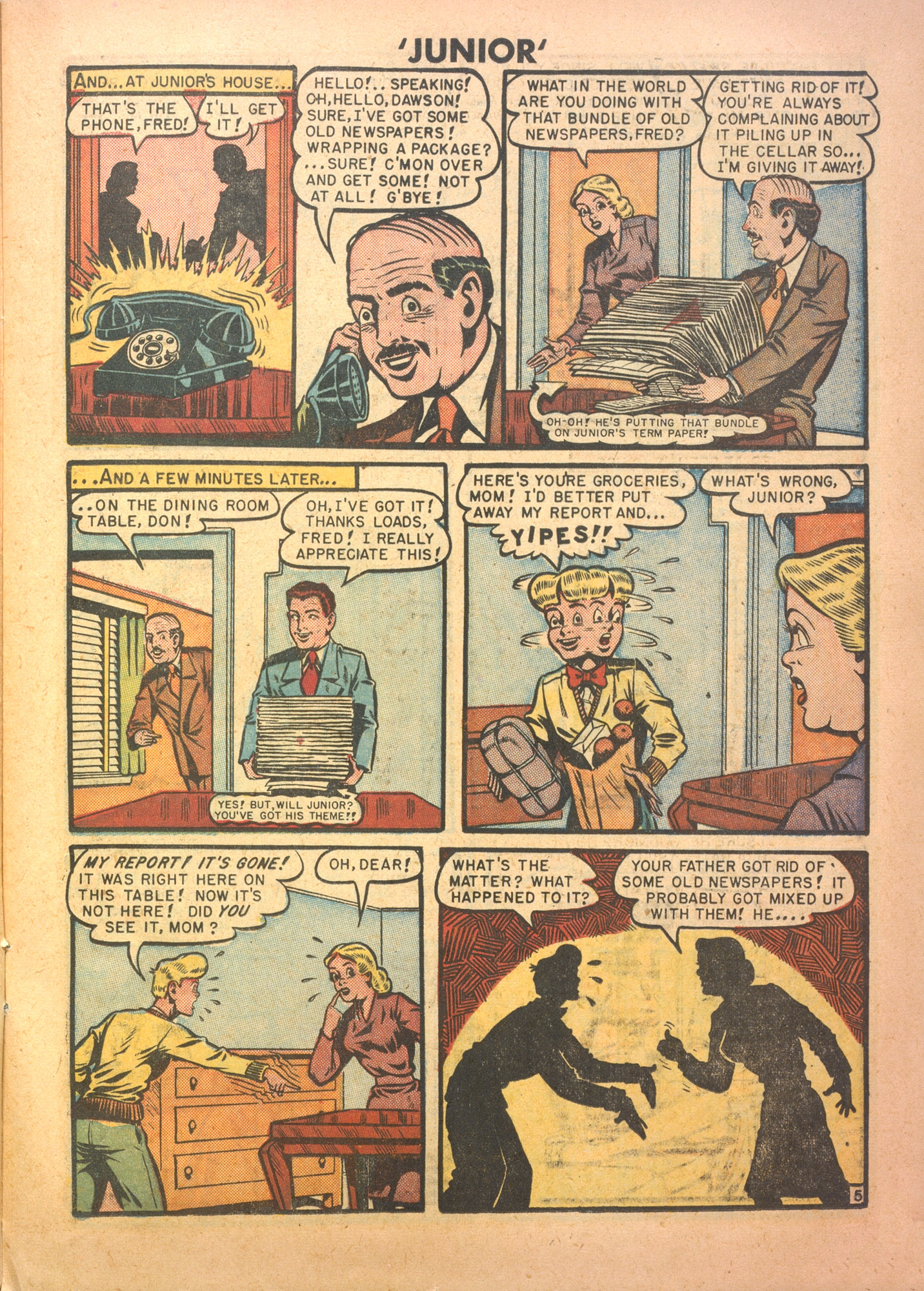 Read online Junior (1947) comic -  Issue #15 - 15