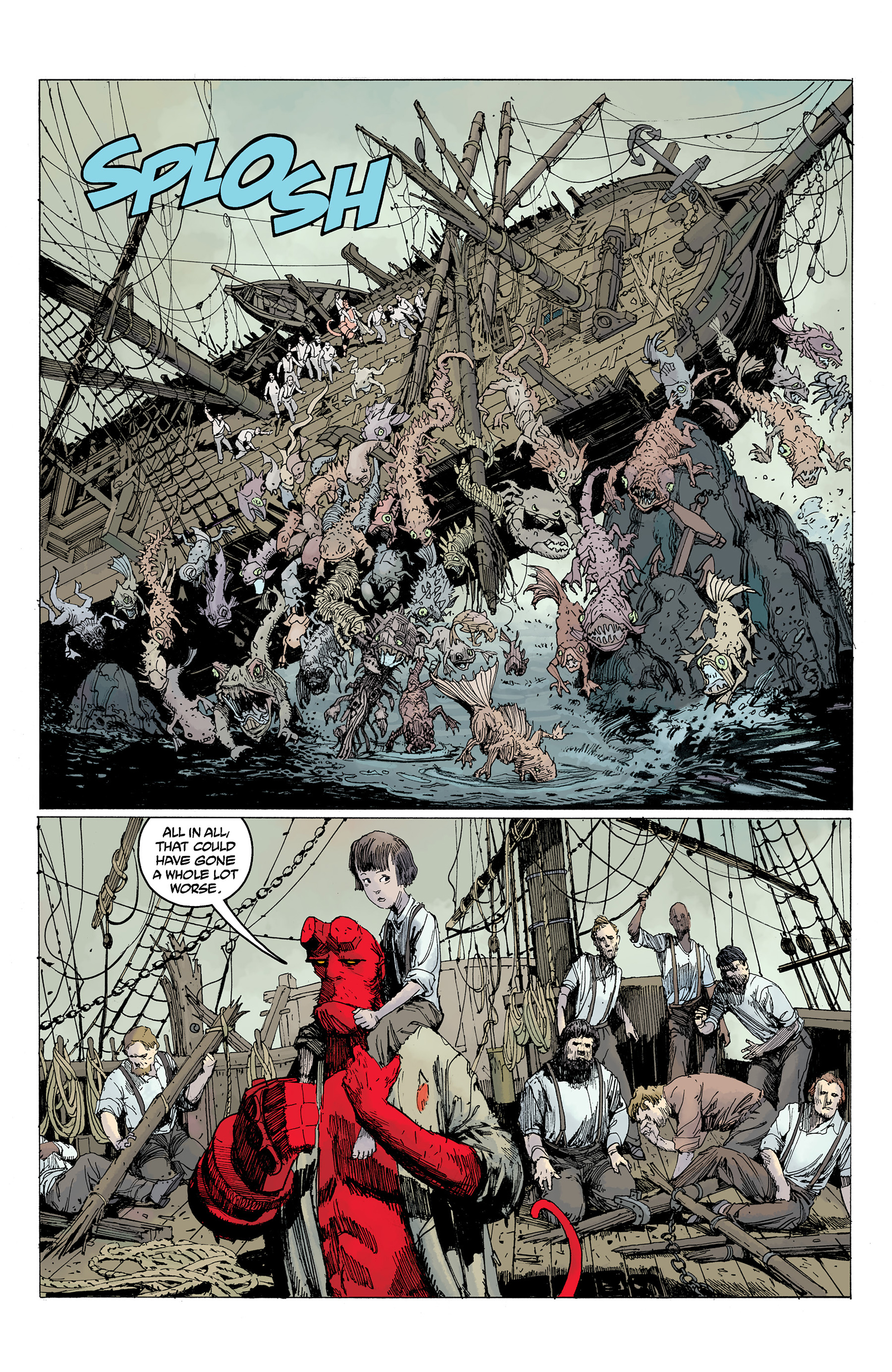 Read online Hellboy: Into the Silent Sea comic -  Issue # Full - 53