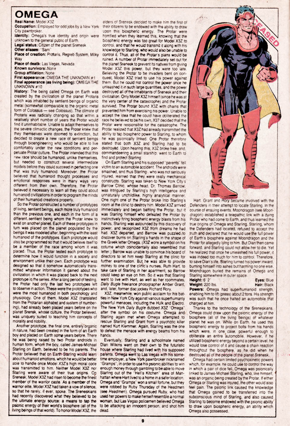 Read online The Official Handbook of the Marvel Universe comic -  Issue #14 - 10