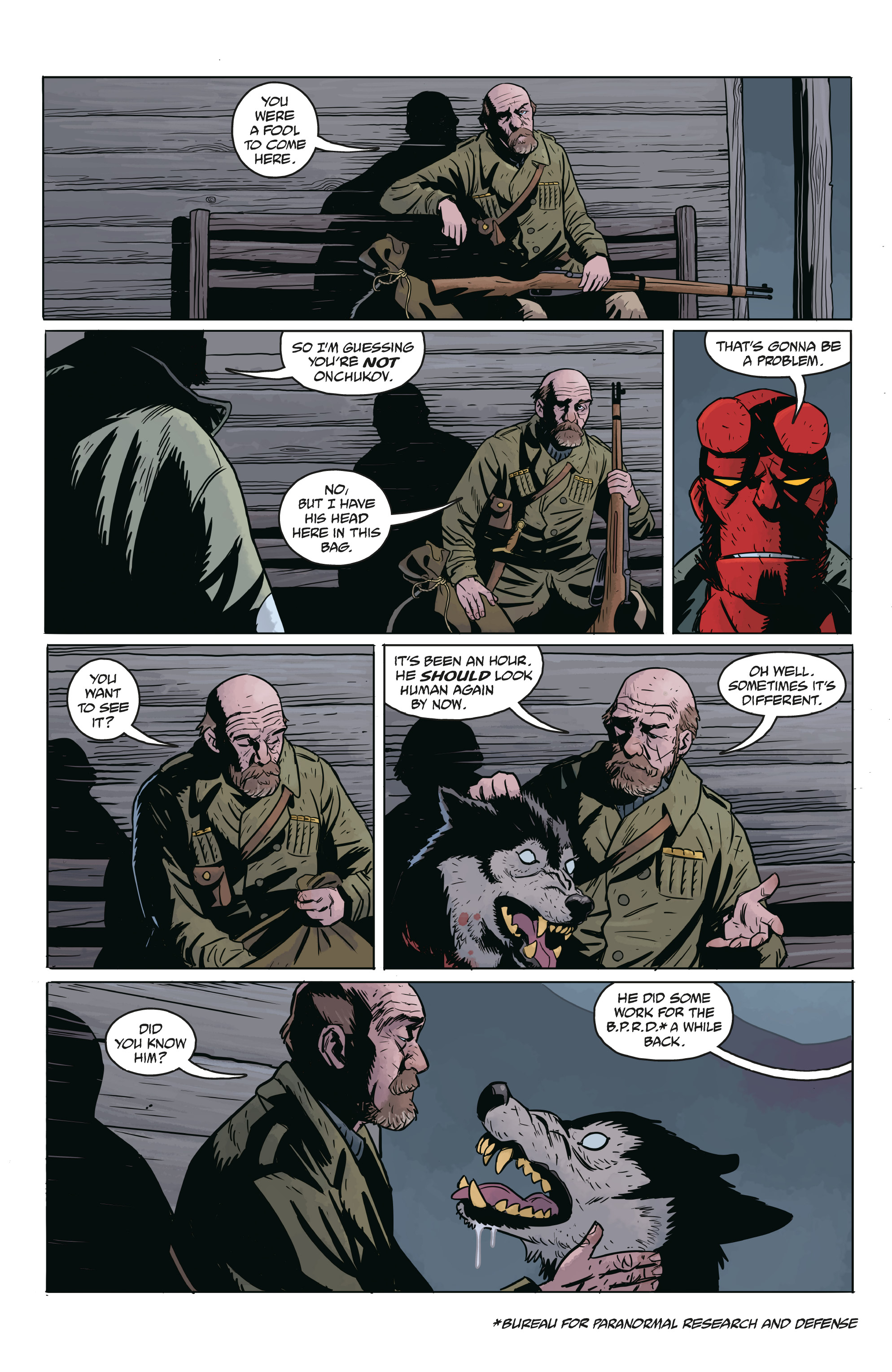 Read online Hellboy and the B.P.R.D.: Long Night at Goloski Station comic -  Issue # Full - 4