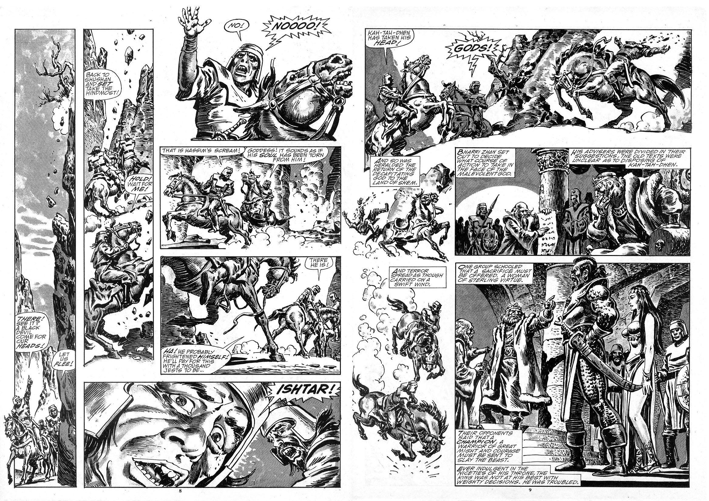 Read online The Savage Sword Of Conan comic -  Issue #183 - 9