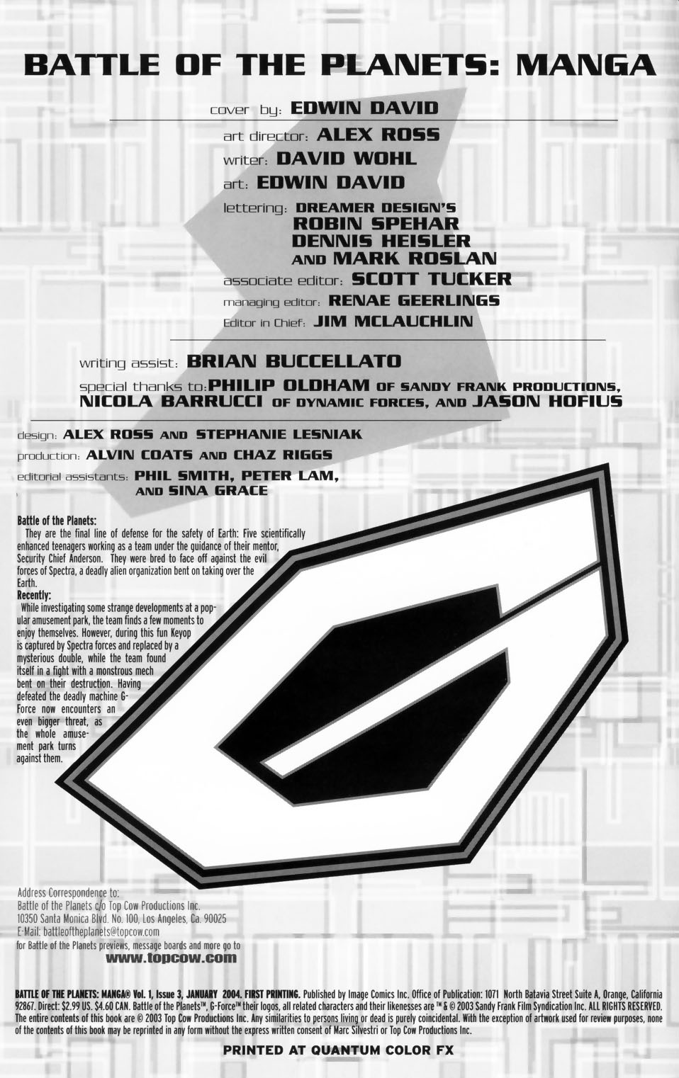 Read online Battle of the Planets: Manga comic -  Issue #3 - 2