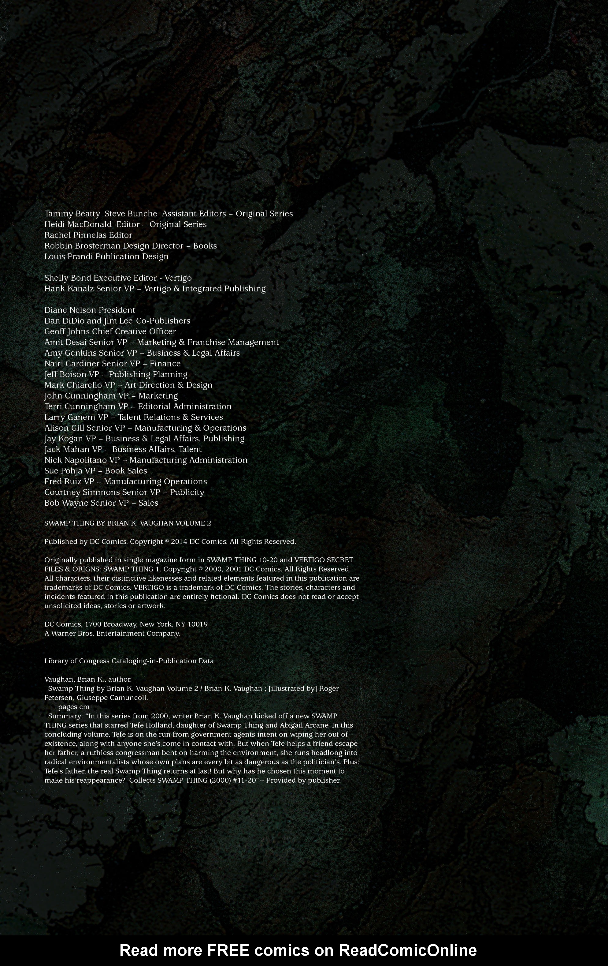 Read online Swamp Thing (2000) comic -  Issue # TPB 2 - 4