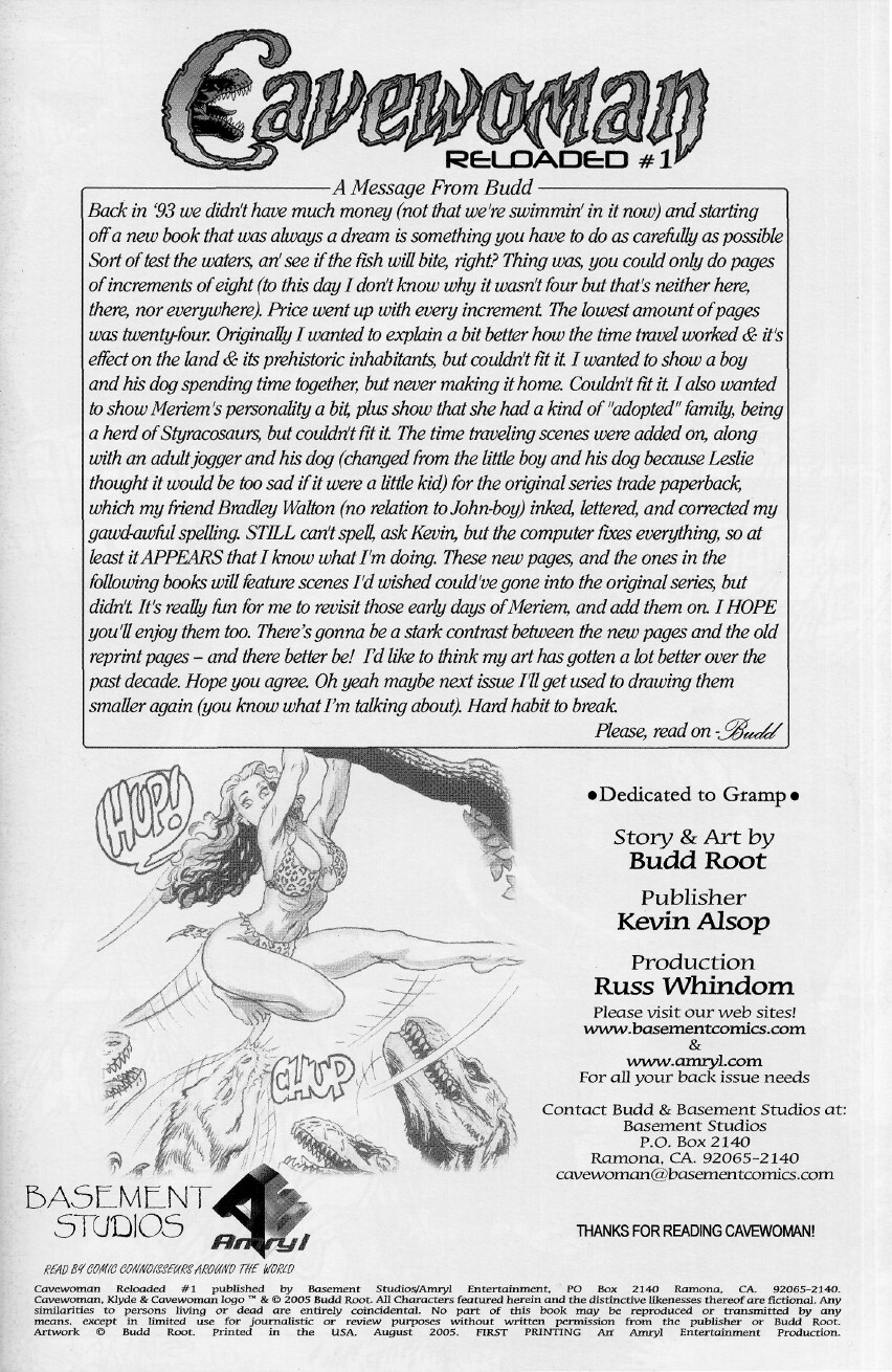 Read online Cavewoman Reloaded comic -  Issue #1 - 3