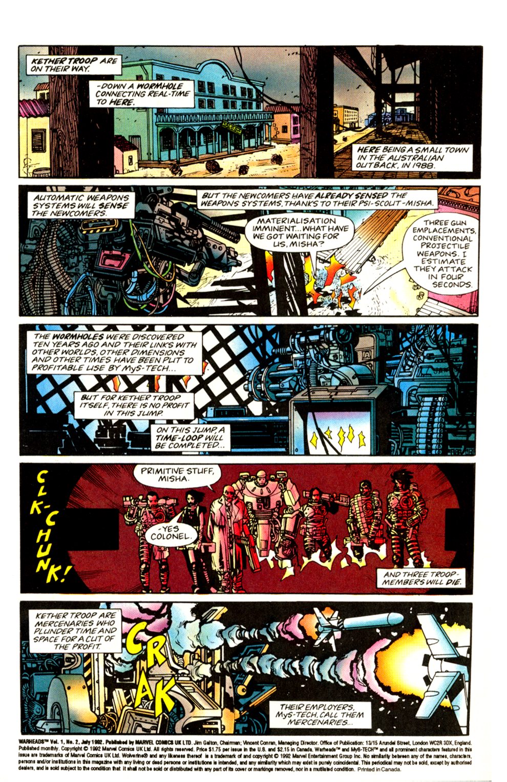 Read online Warheads comic -  Issue #1 - 2