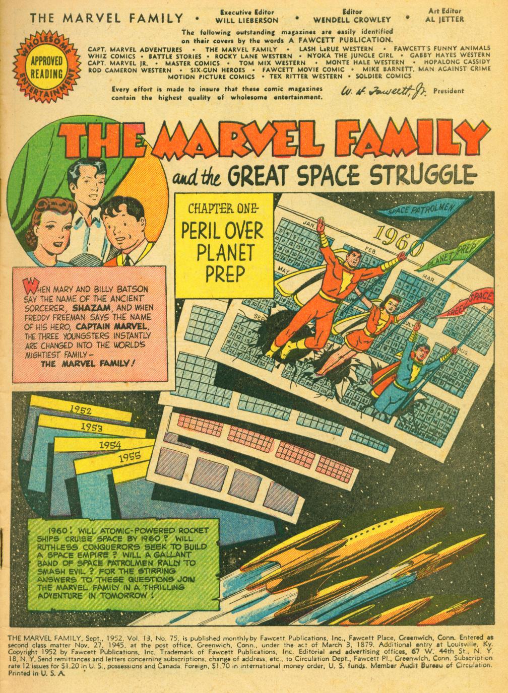 Read online The Marvel Family comic -  Issue #75 - 3