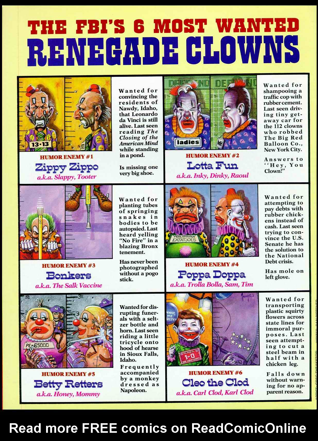 Read online MAD comic -  Issue #289 - 52