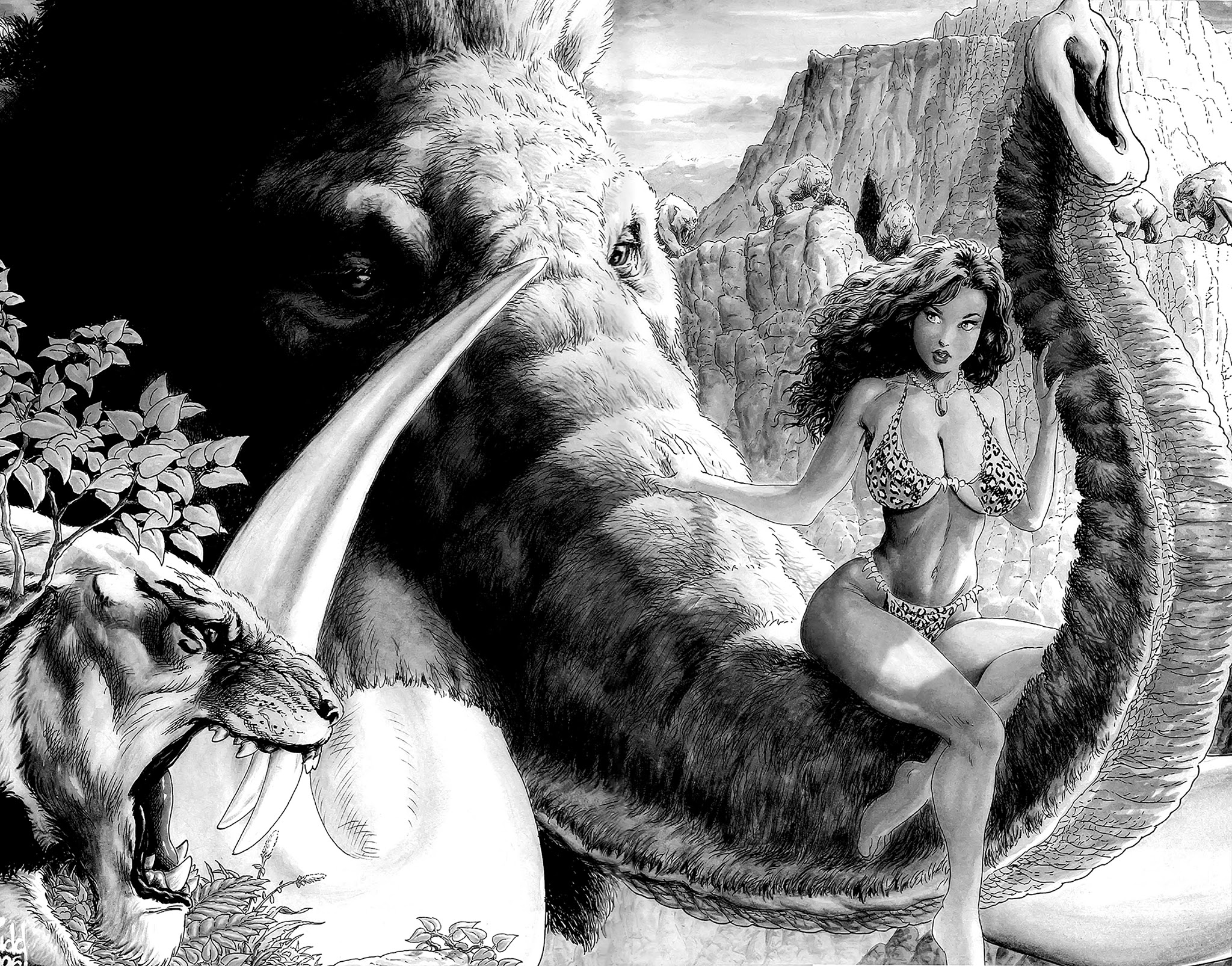 Read online Cavewoman: Prehistoric Pinups comic -  Issue #5 - 14