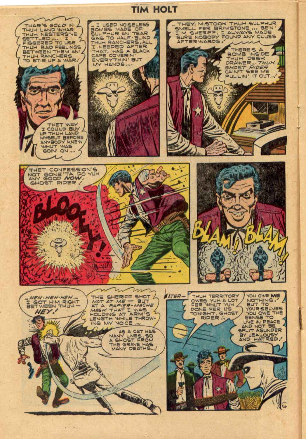 Read online Tim Holt comic -  Issue #38 - 16
