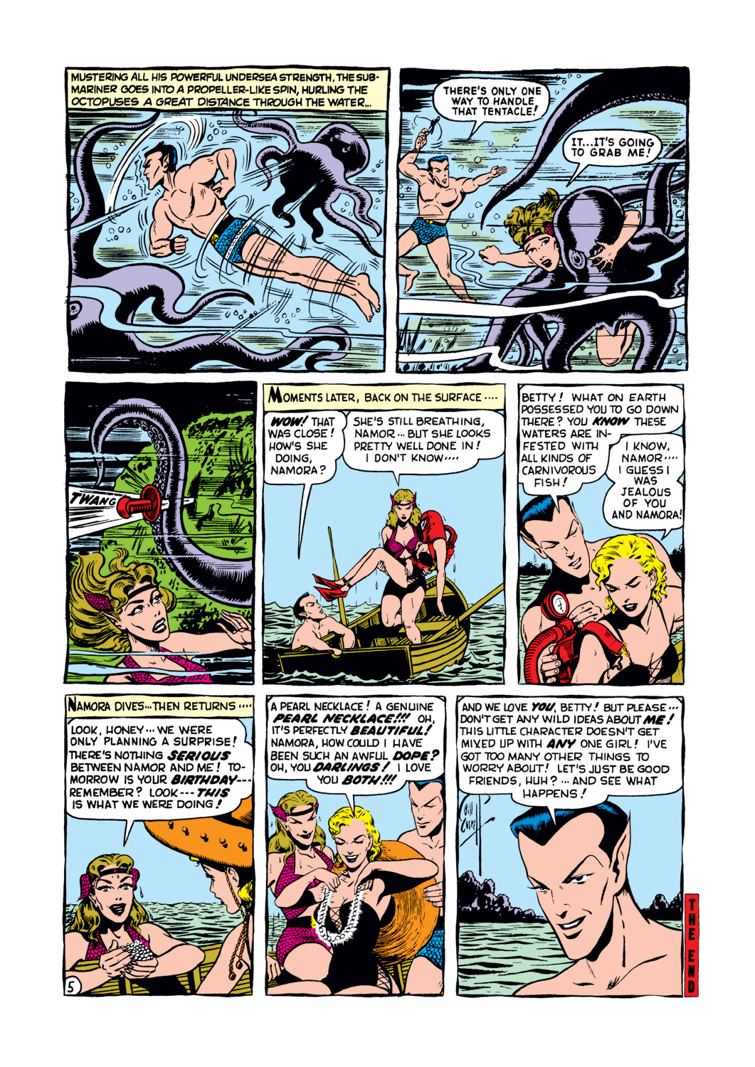 Read online Sub-Mariner Comics comic -  Issue #34 - 12
