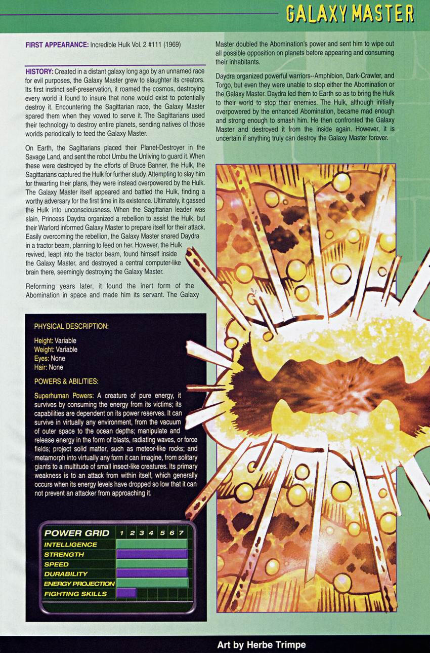 Read online The Official Handbook of the Marvel Universe: Hulk comic -  Issue # Full - 14