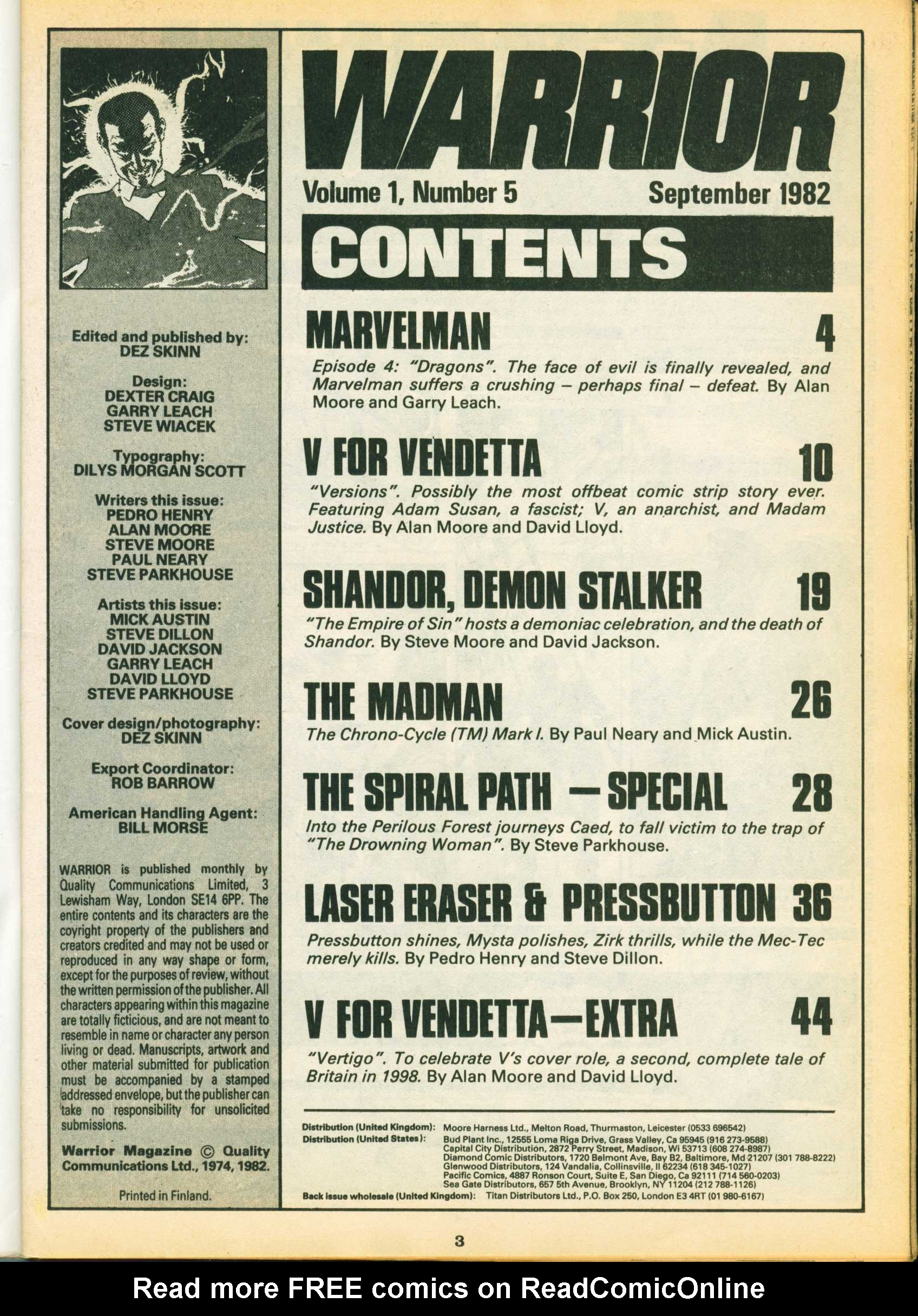 Read online Warrior comic -  Issue #5 - 3