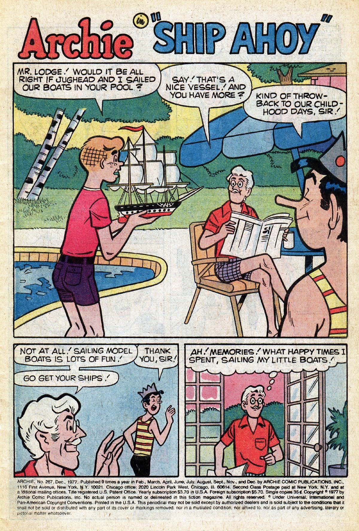 Read online Archie (1960) comic -  Issue #267 - 3