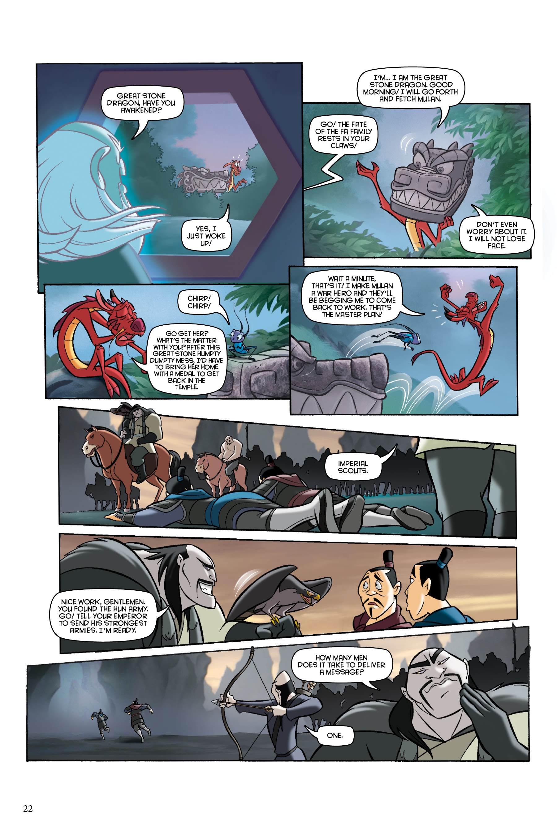 Read online Disney Mulan: The Story of the Movie in Comics comic -  Issue # TPB - 22
