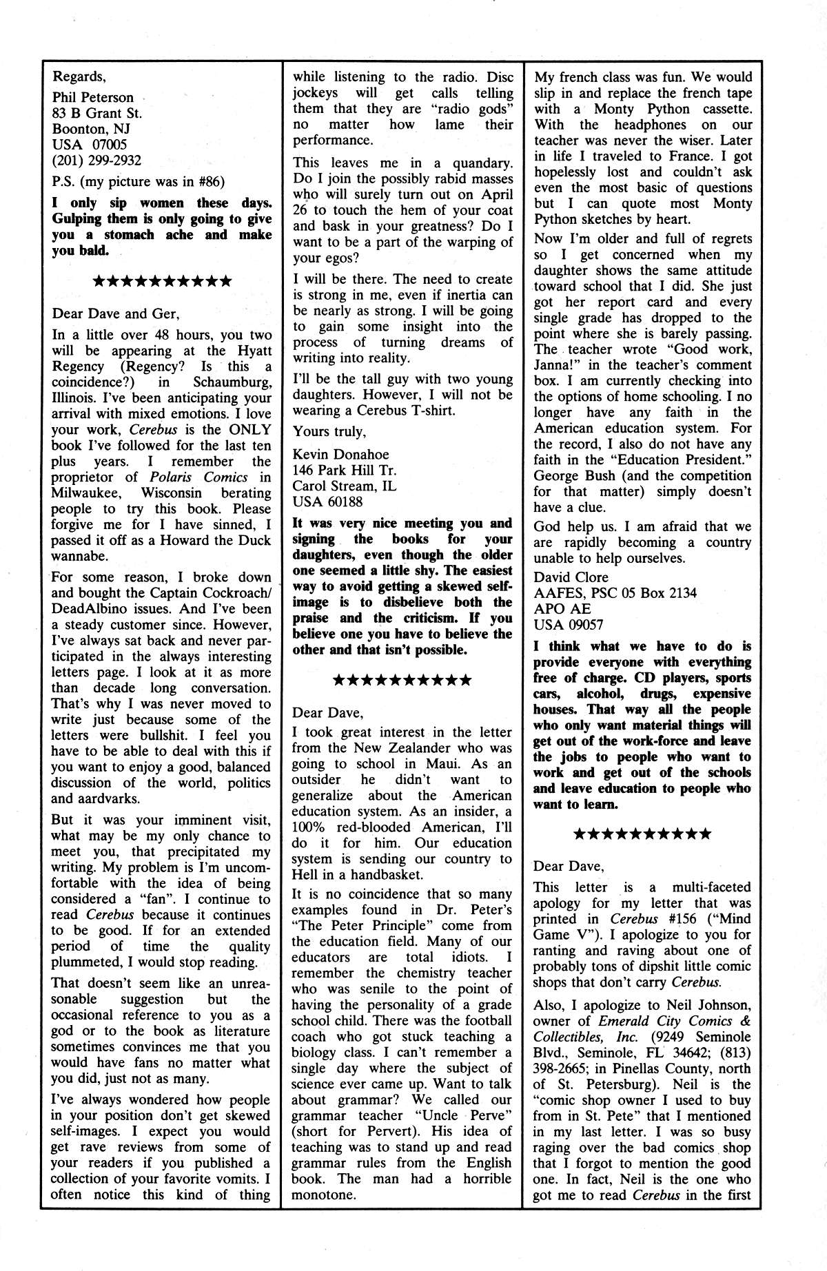 Read online Cerebus comic -  Issue #159 - 23