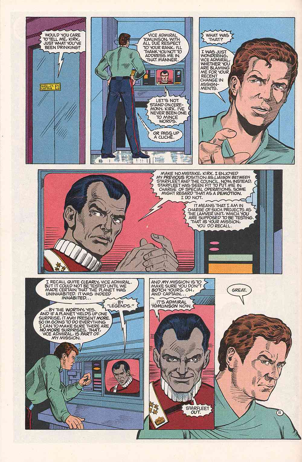 Read online Star Trek (1989) comic -  Issue #13 - 13