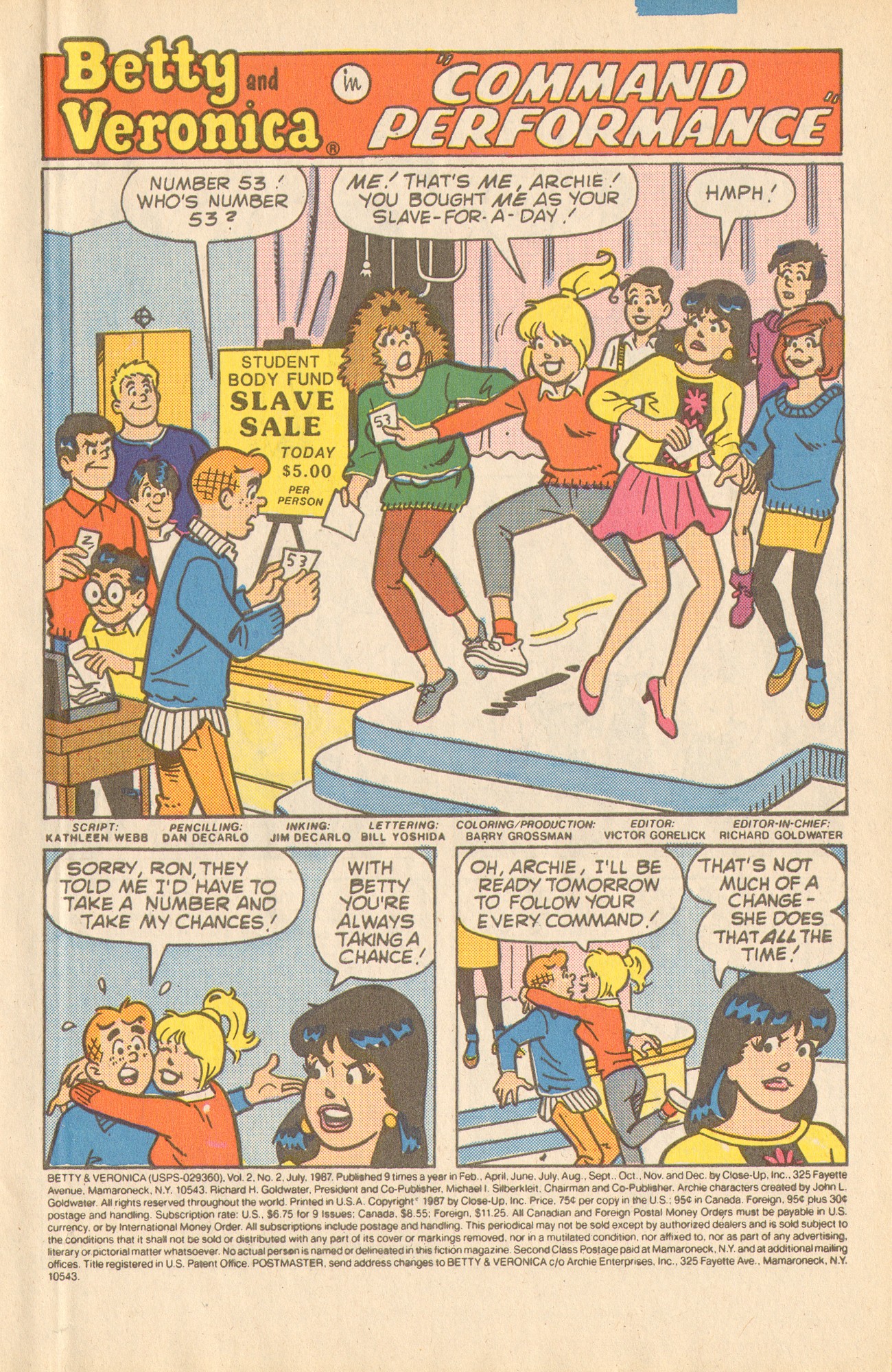 Read online Betty and Veronica (1987) comic -  Issue #2 - 3