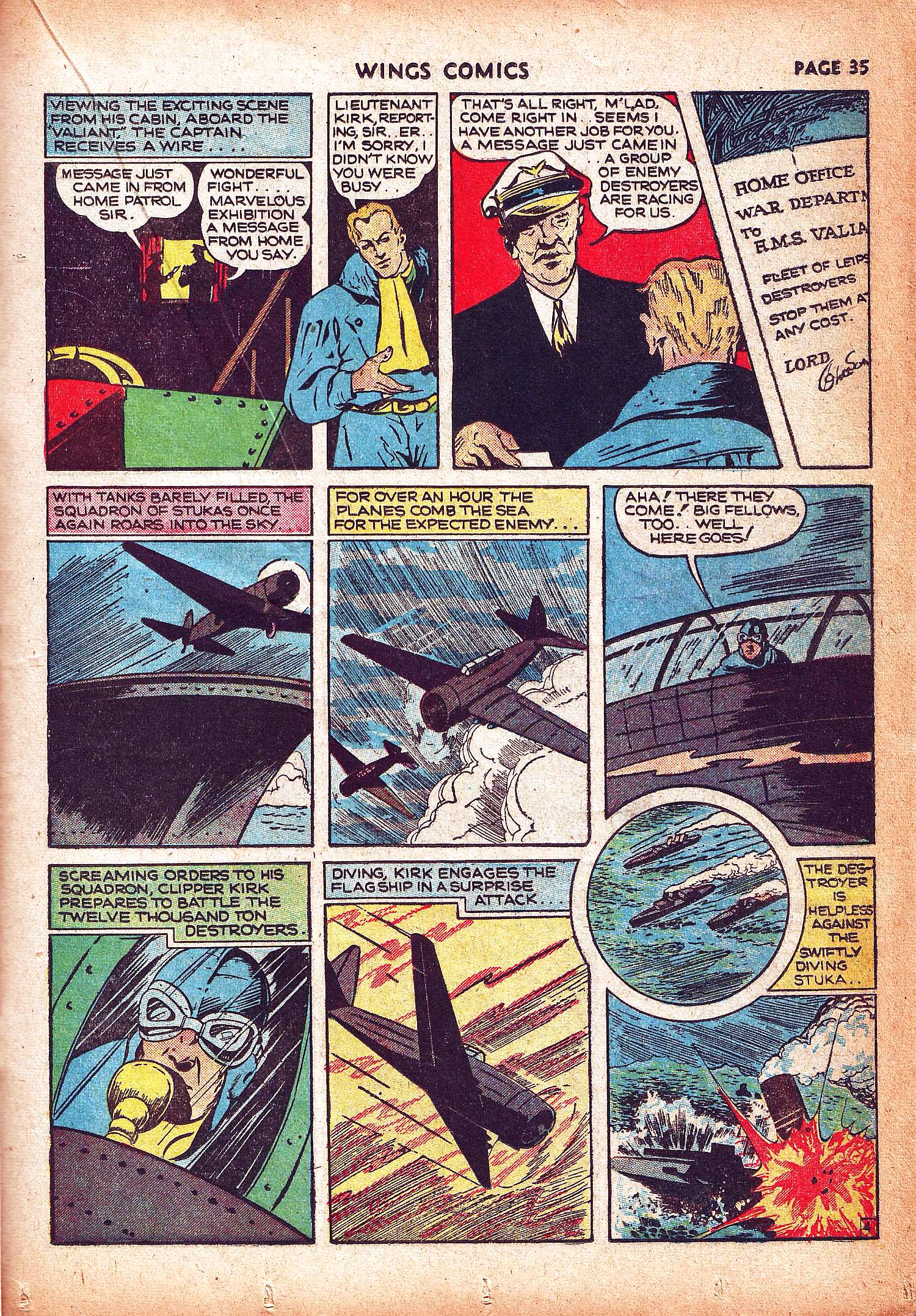 Read online Wings Comics comic -  Issue #3 - 37