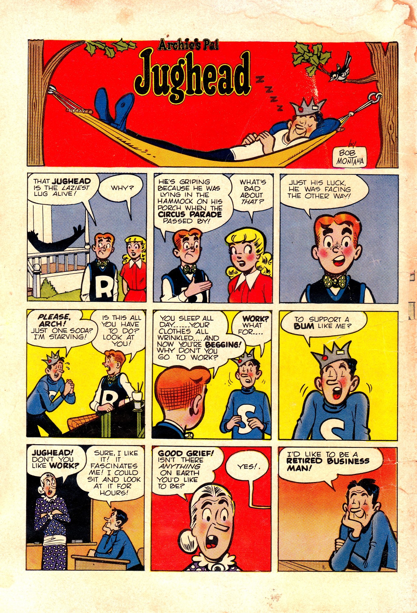 Read online Archie's Joke Book Magazine comic -  Issue #3 - 36