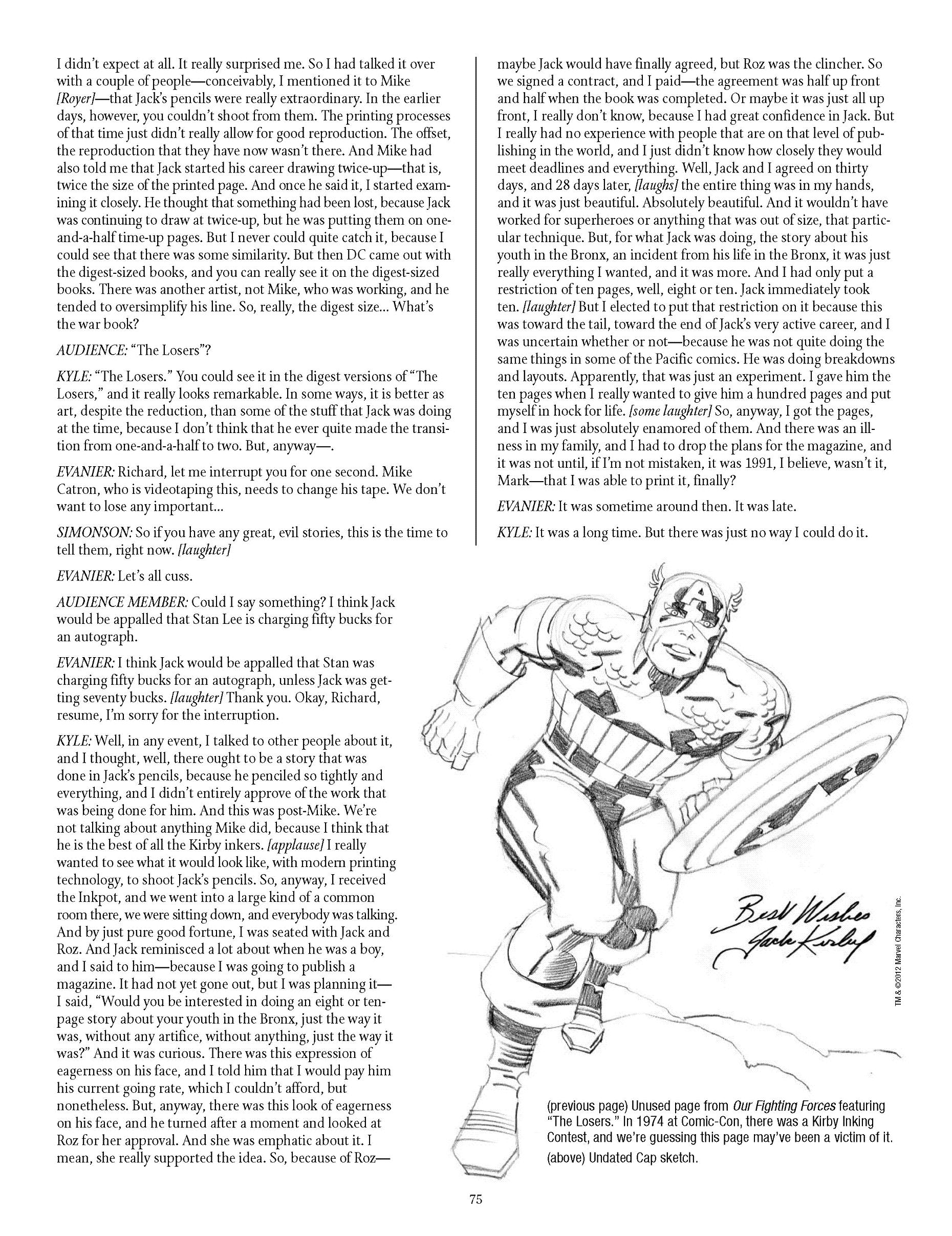 Read online The Jack Kirby Collector comic -  Issue #59 - 72