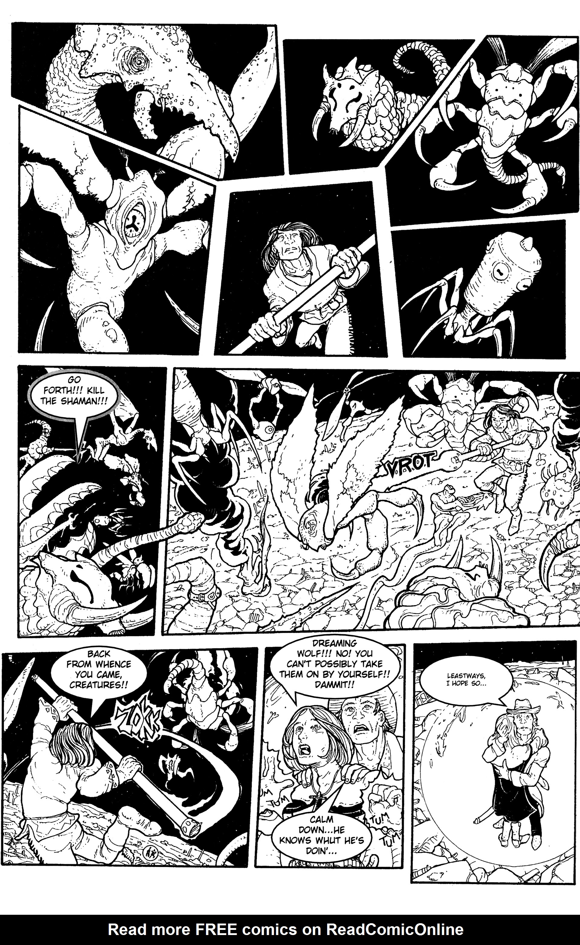 Read online Warrior Nun: Black & White comic -  Issue #17 - 14