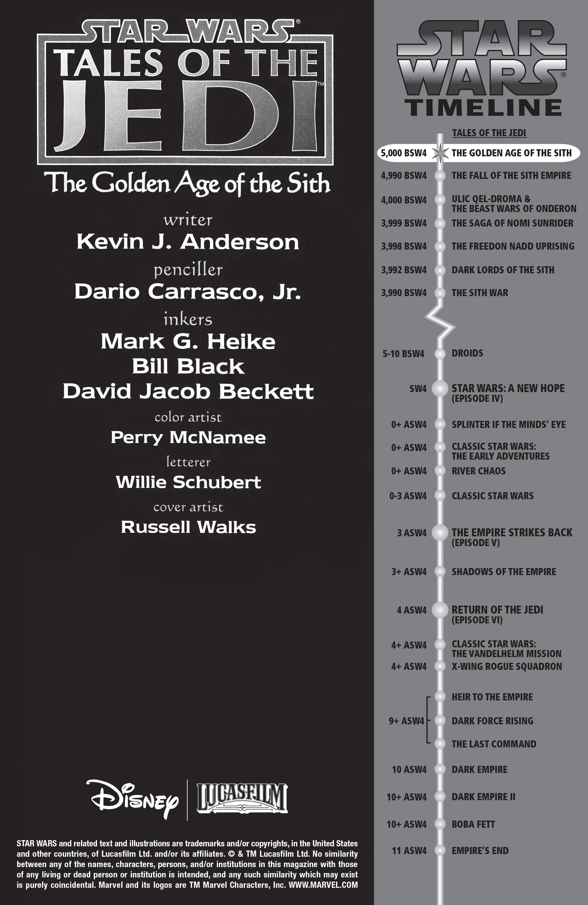 Read online Star Wars: Tales of the Jedi - The Golden Age of the Sith comic -  Issue #2 - 2