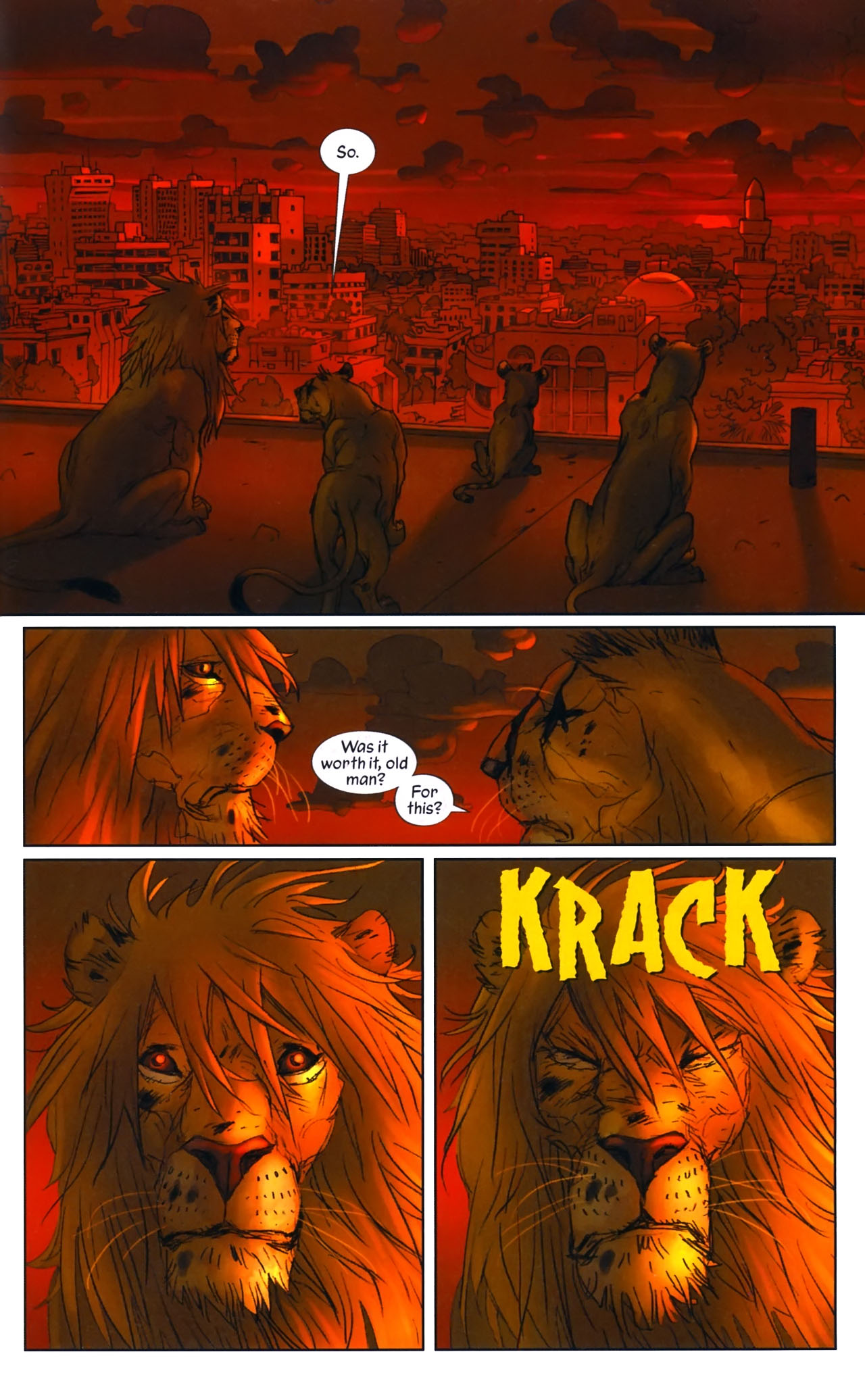 Комиксы про львов