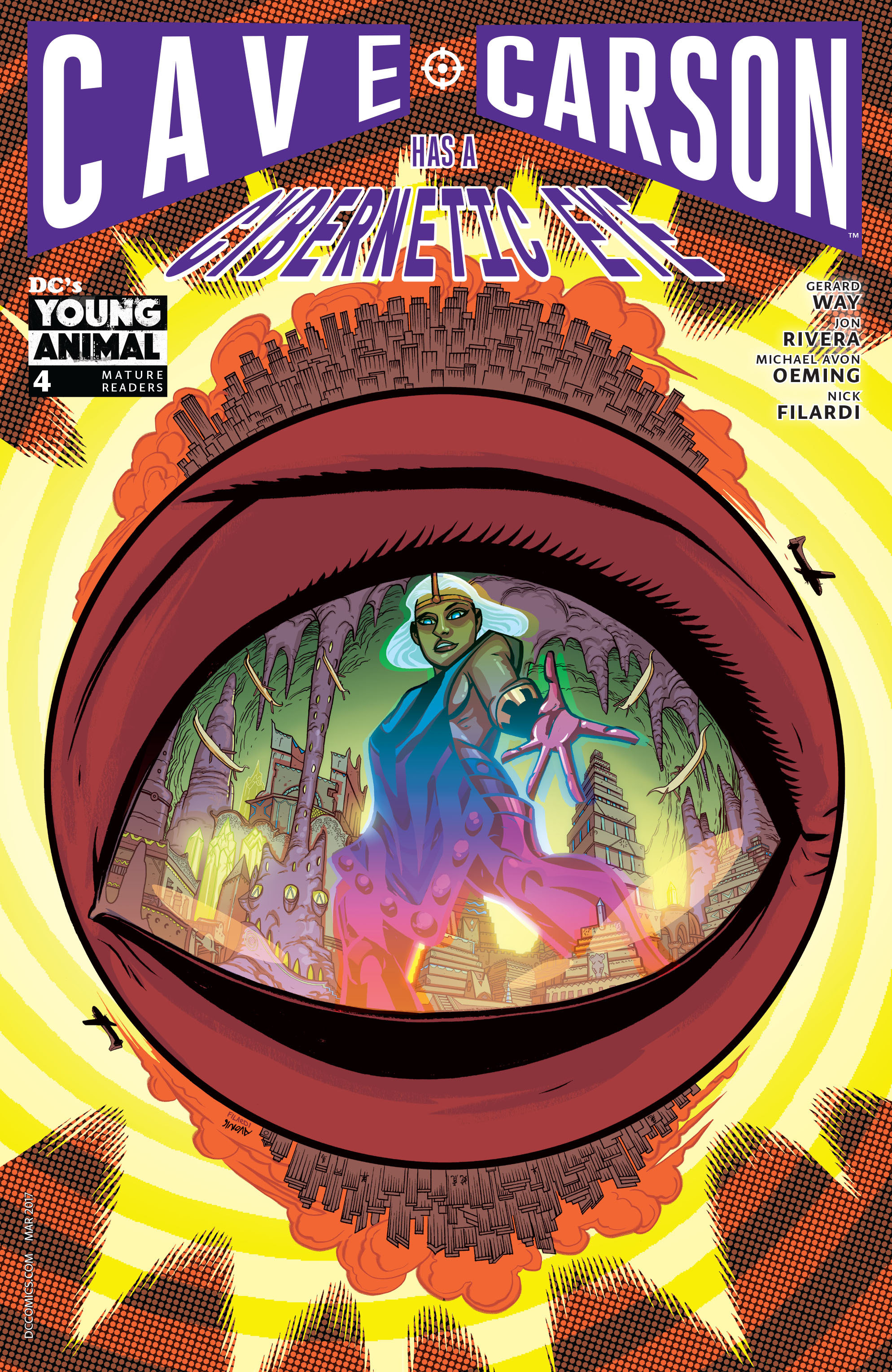 Read online Cave Carson Has a Cybernetic Eye comic -  Issue #4 - 1