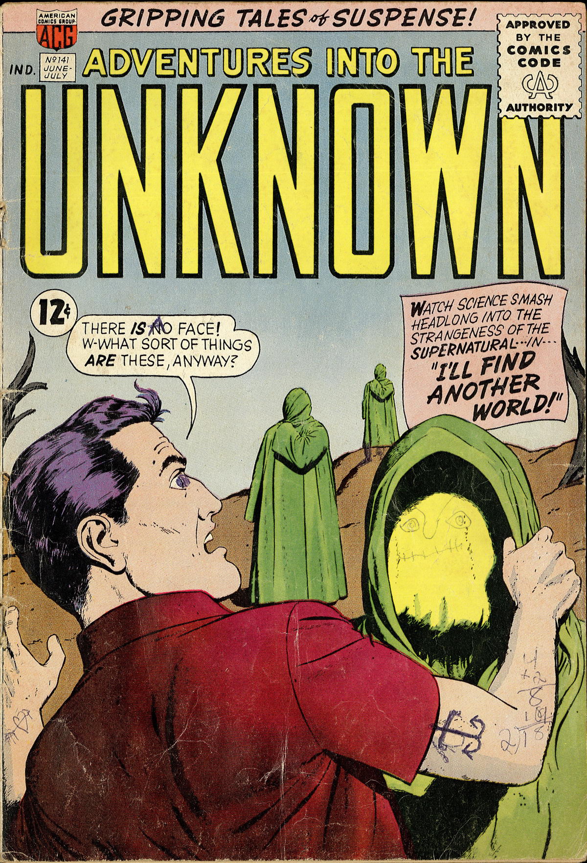 Read online Adventures Into The Unknown comic -  Issue #141 - 1
