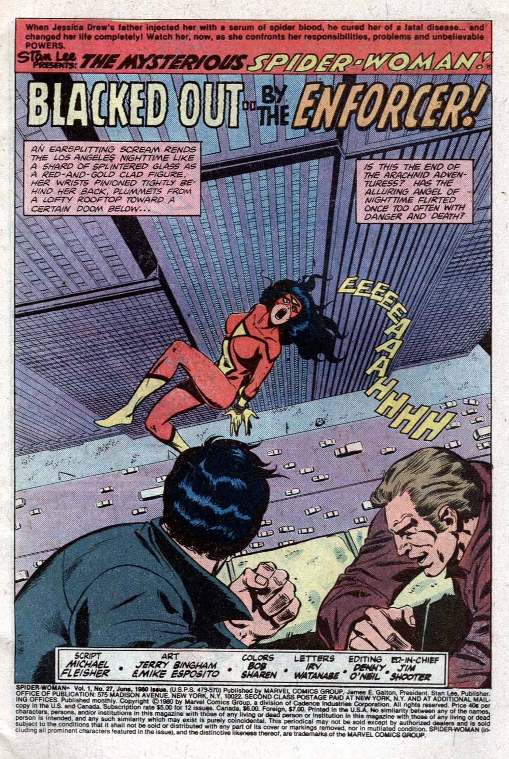 Read online Spider-Woman (1978) comic -  Issue #27 - 2
